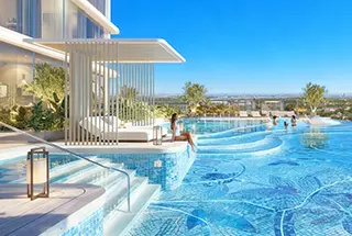 Outdoor Swimming Pool at Danube ASPIRZ